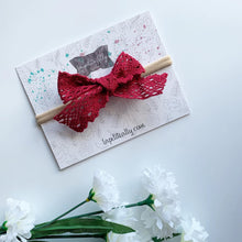 Charger l'image dans la galerie, Dentelle rouge foncé