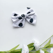 Charger l'image dans la galerie, Bouclette blanc pois noir