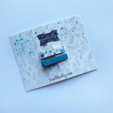 Charger l'image dans la galerie, Pincette fleuris & bleu sarcelle pâle