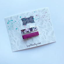 Charger l'image dans la galerie, Pincette mauve & fleuris