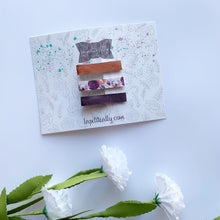 Charger l'image dans la galerie, Pincette fleuris, orange & Bourgogne