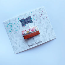 Charger l'image dans la galerie, Pincette orange brûlé & feuilles