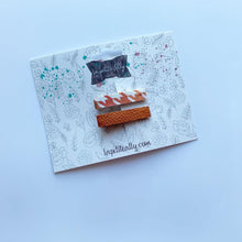 Charger l'image dans la galerie, Pincette pied de poule orangé