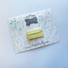 Charger l'image dans la galerie, Pincette carreaux jaune pastel