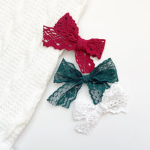 Charger l'image dans la galerie, Dentelle vert émeraude foncé