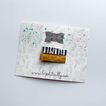 Charger l'image dans la galerie, Pincette fleuris & leopard ocre