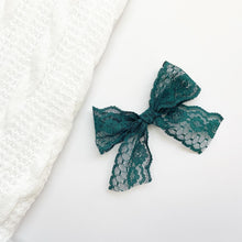 Charger l'image dans la galerie, Dentelle vert émeraude foncé