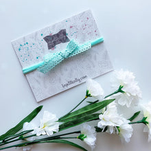 Charger l'image dans la galerie, Dentelle turquoise pâle