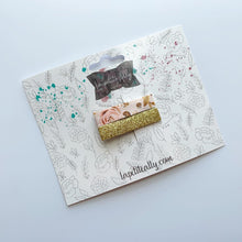 Charger l'image dans la galerie, Pincette fleuris rose & or